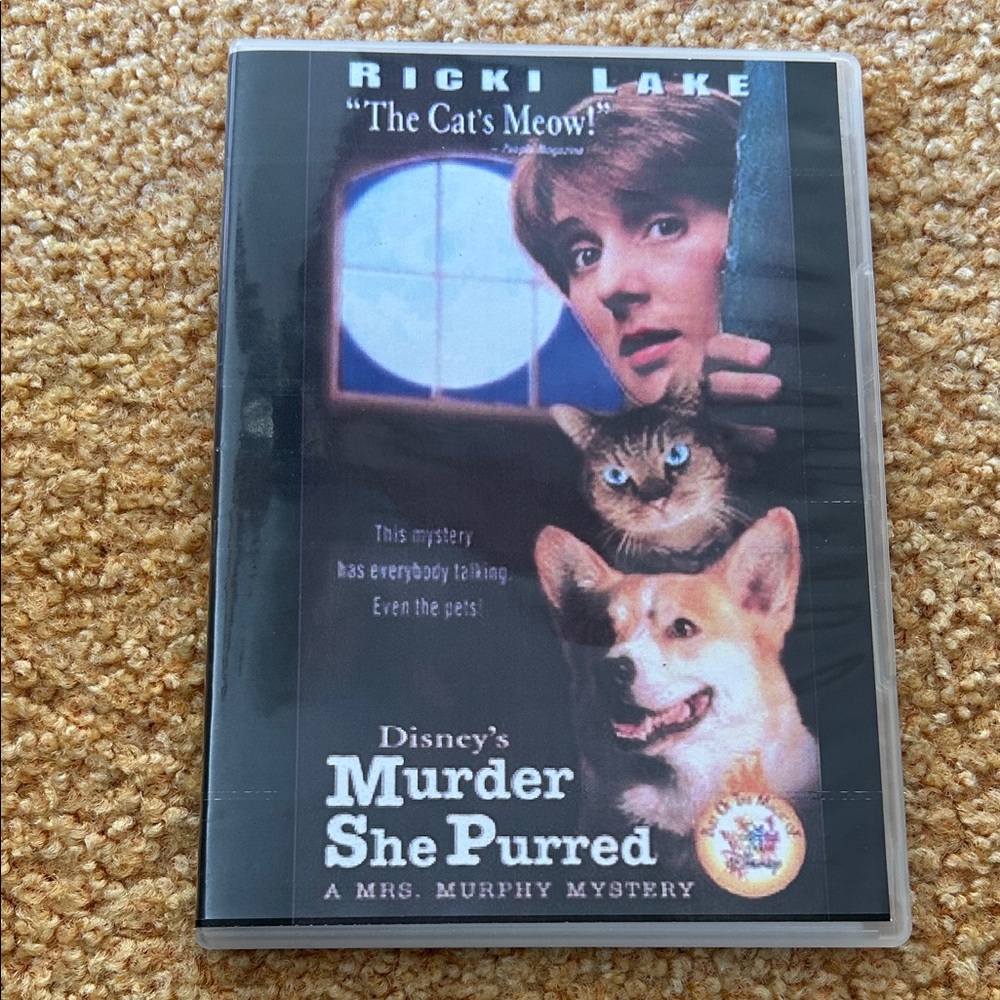 Disney DVD with Cat and Dog Cover - Blue and Brown